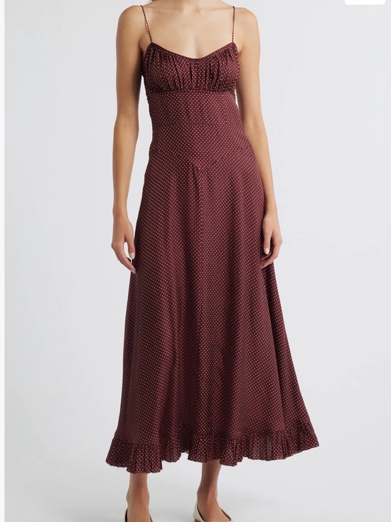 Doen Dresses & Skirts - Doên Rosaria Dot Sleeveless Silk Blend Maxi Dress